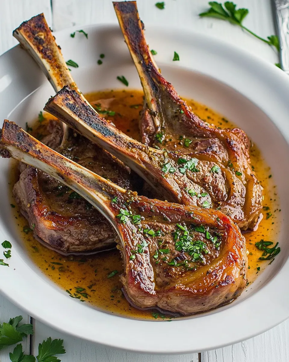Classic Garlic and Herb Lamb Chops dish photo