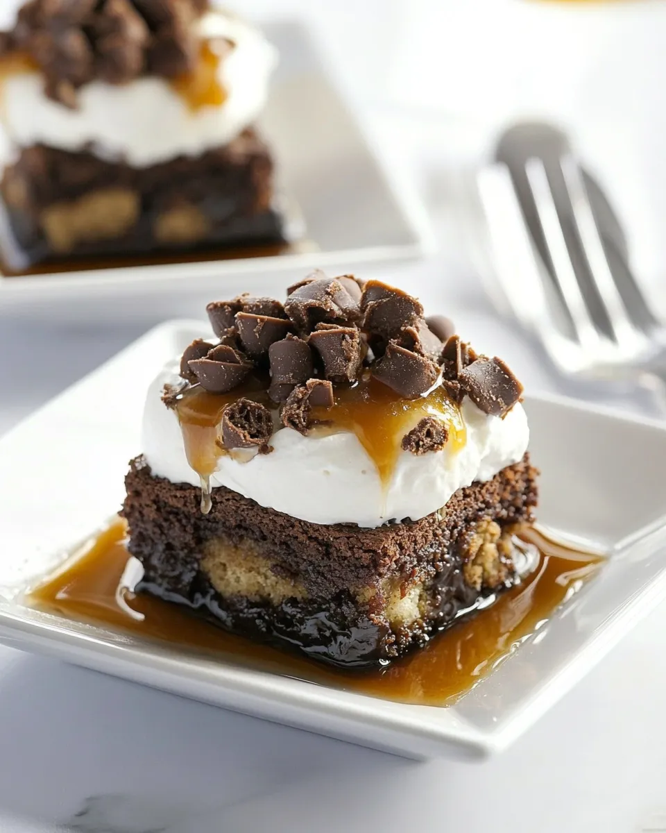 Homemade Ghirardelli Stuffed Brownie Sundaes photo
