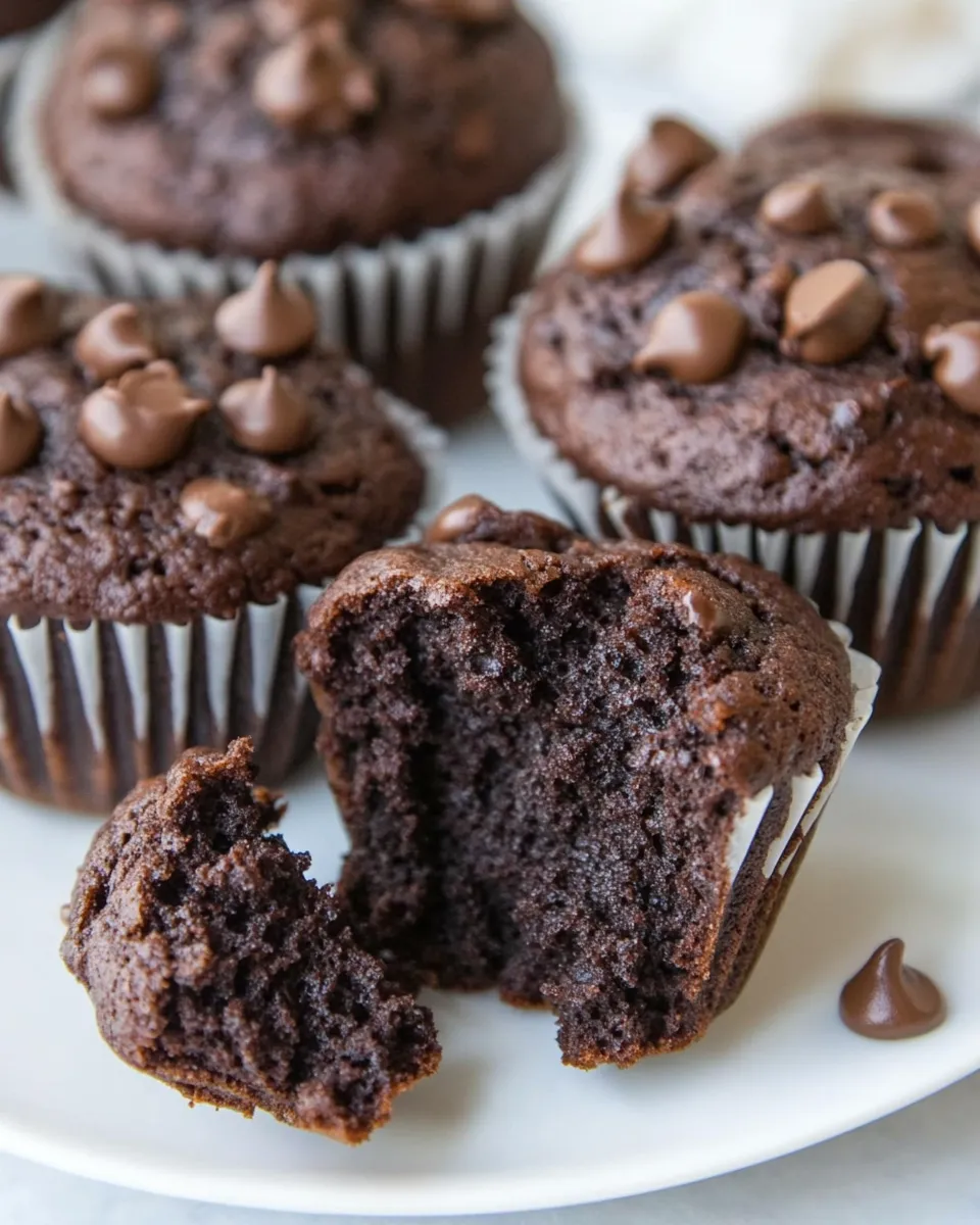 Easy Gluten-Free Chocolate Banana Muffins recipe photo