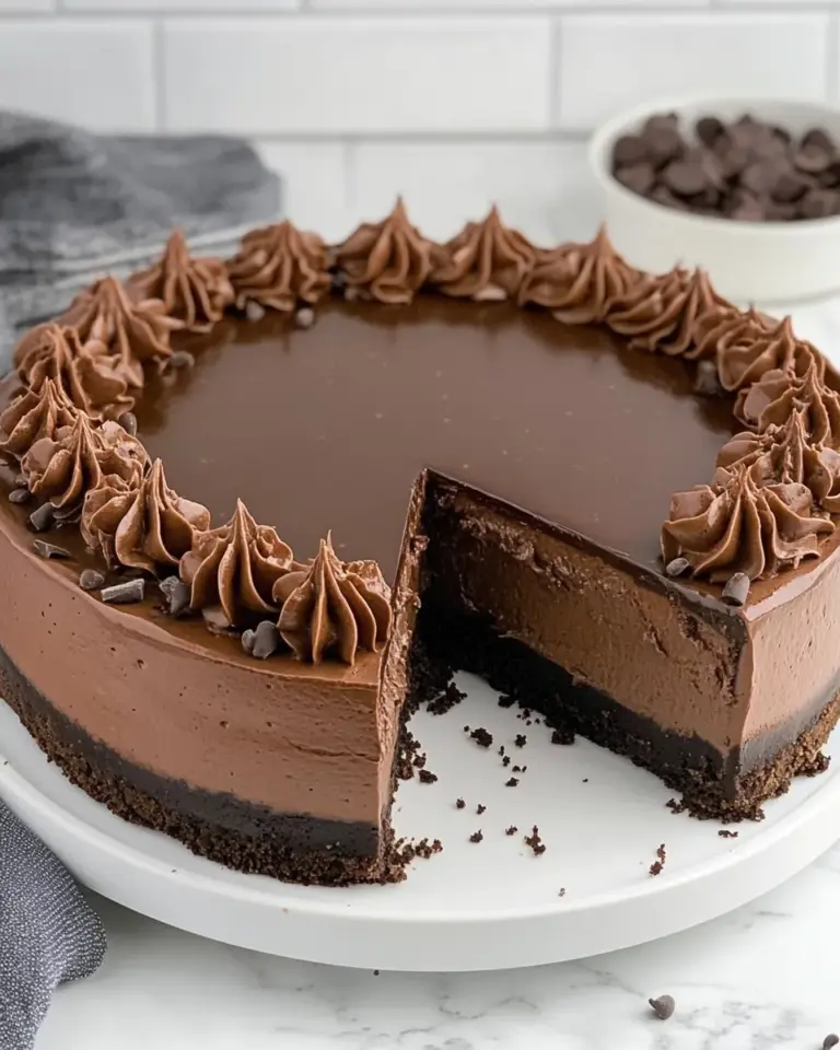 Homemade Gluten Free Chocolate Cheesecake photo