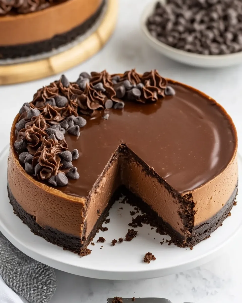 Classic Gluten Free Chocolate Cheesecake image