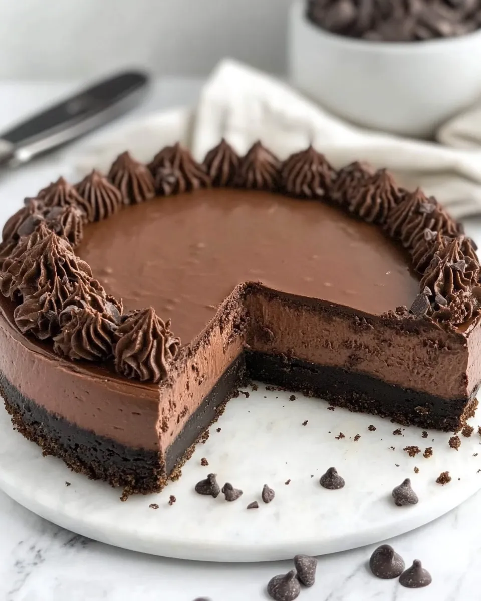 Delicious Gluten Free Chocolate Cheesecake dish photo