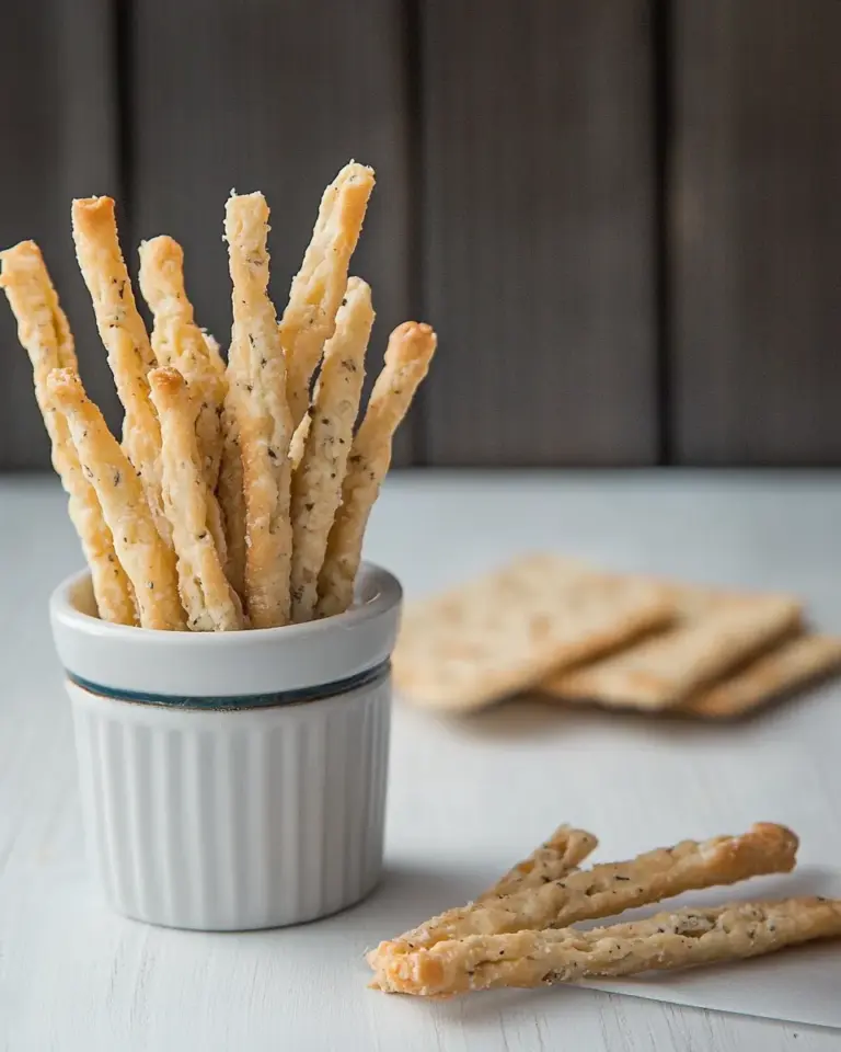 Homemade Gorgonzola Cheese Straws recipe photo