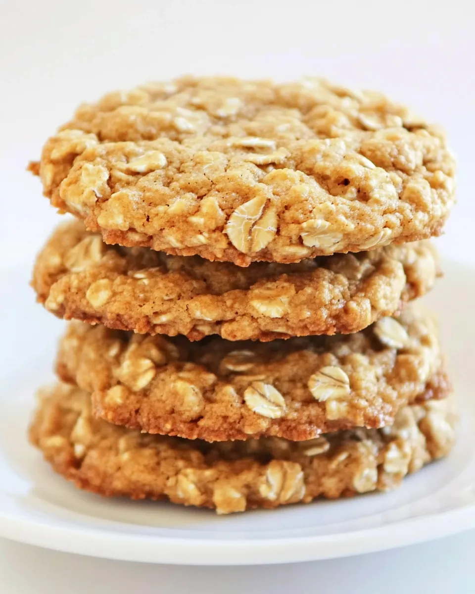 Easy Grandmas Oatmeal Cookies food shot