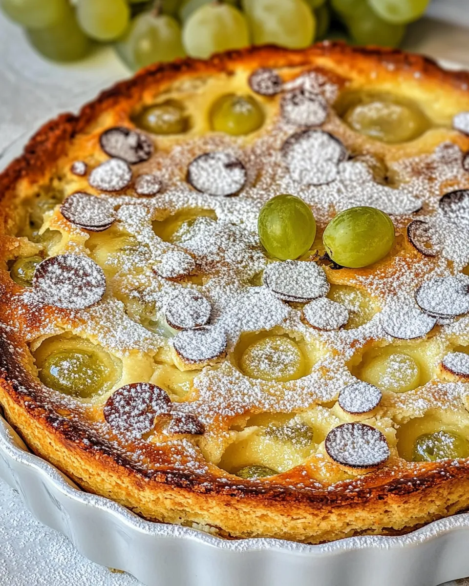 Easy Grape Clafoutis recipe photo
