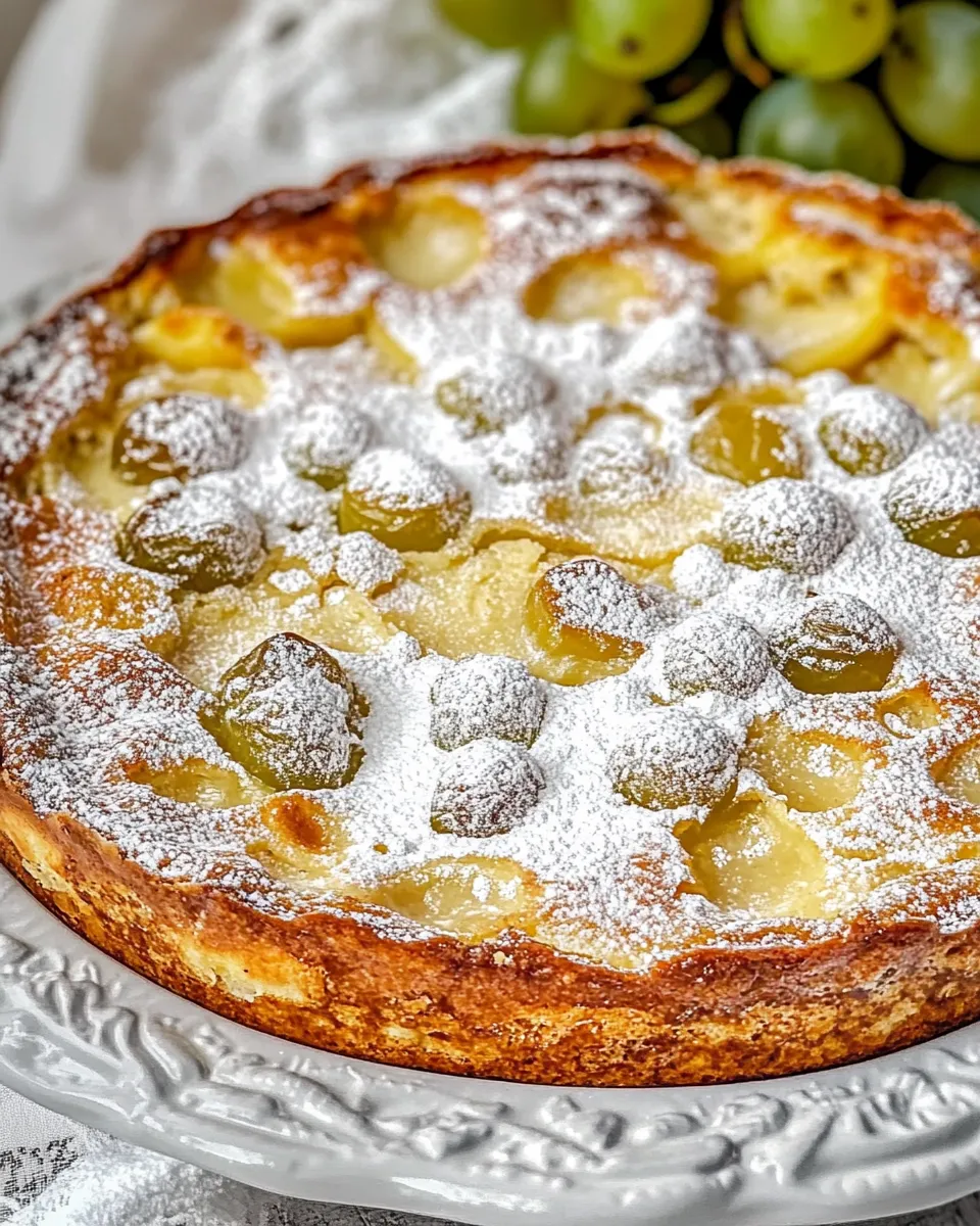 Delicious Grape Clafoutis dish photo