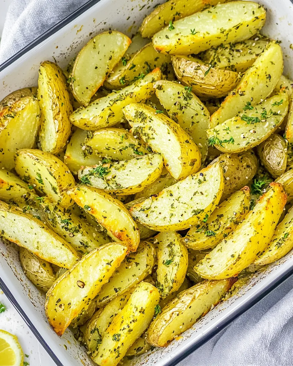 Classic Greek Potatoes dish photo