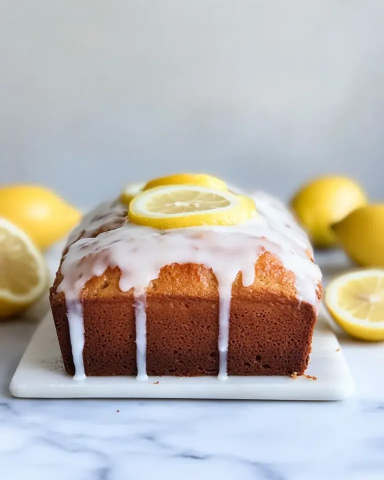 Homemade Greek Yogurt Lemon Loaf. recipe photo