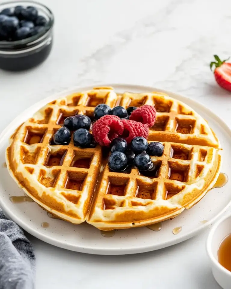 Homemade Greek Yogurt Waffles photo