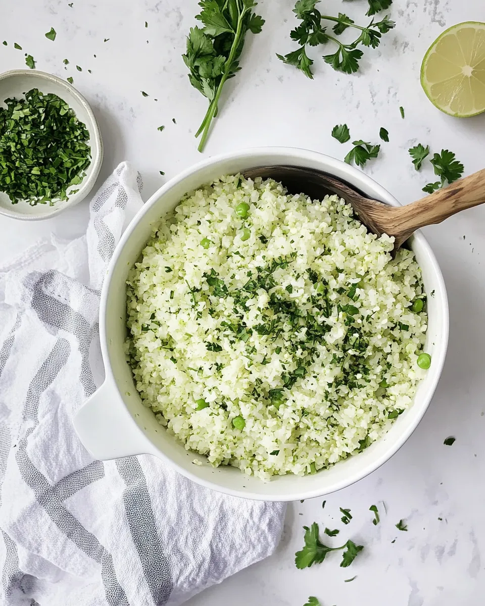 Homemade Green Cauliflower Rice recipe photo