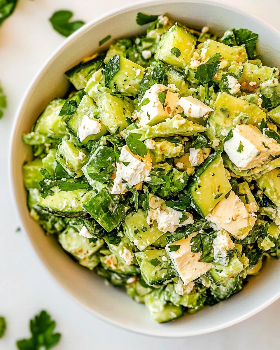 Delicious Green Goddess Salad plate image