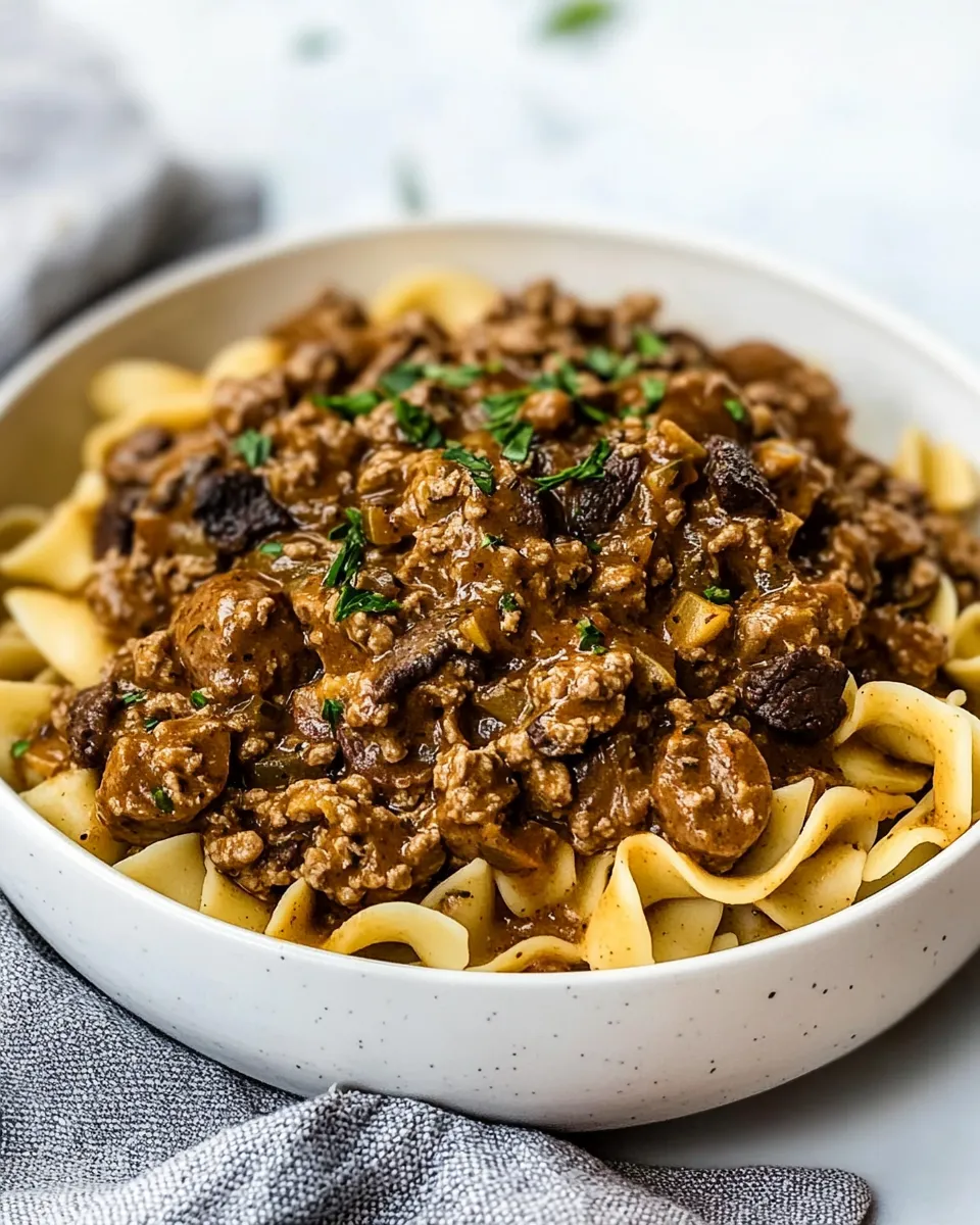 Classic Hamburger Stroganoff recipe photo