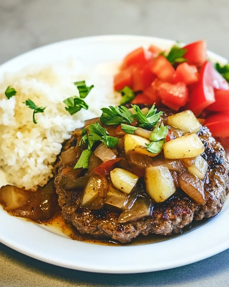 Delicious Hawaiian Hamburger Steak Recipe dish photo