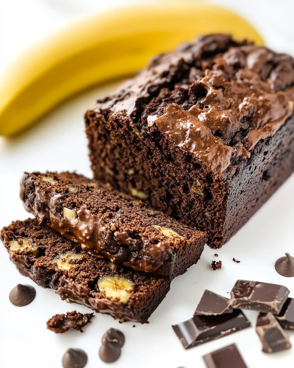Classic Healthier Chocolate Banana Bread image