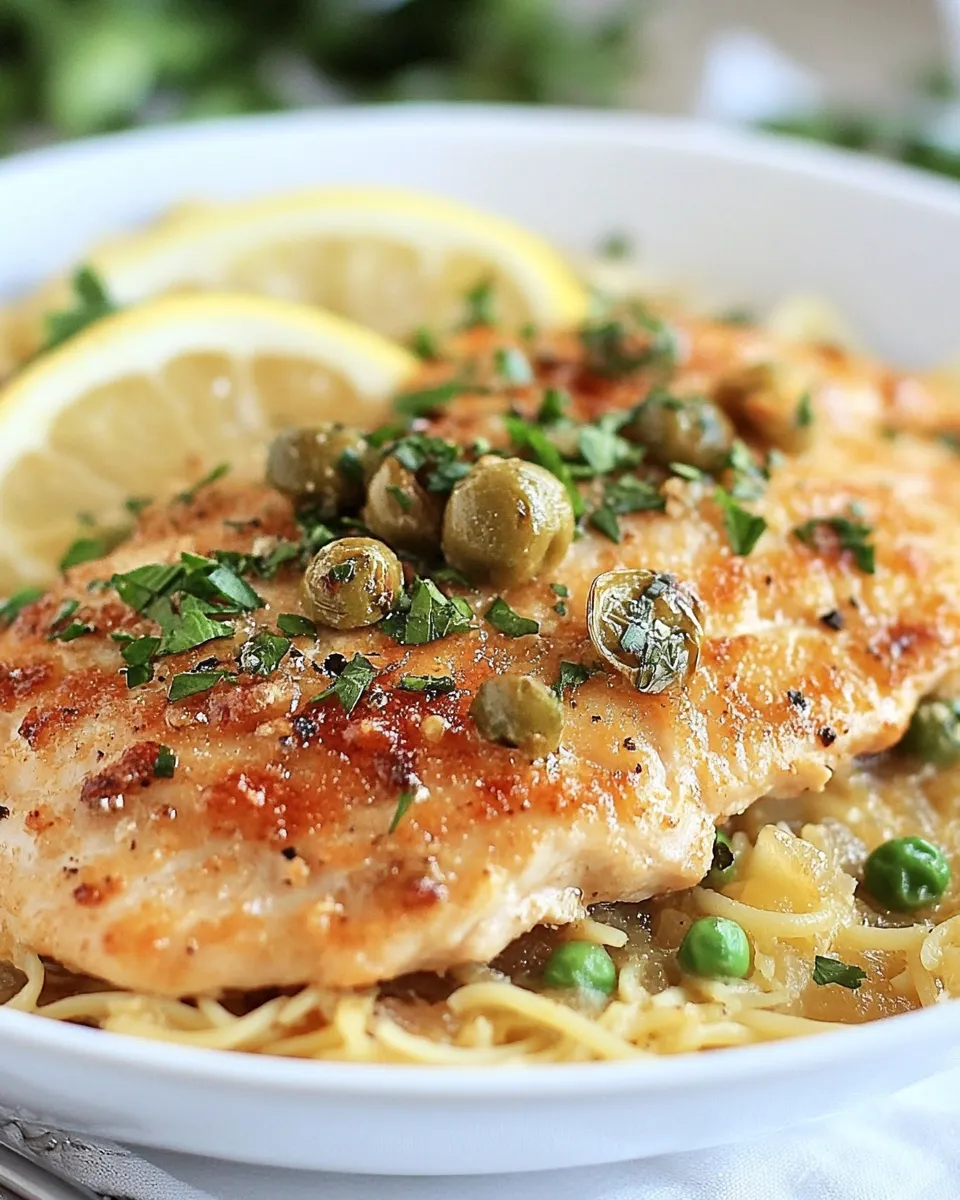 Classic Healthy Chicken Piccata image