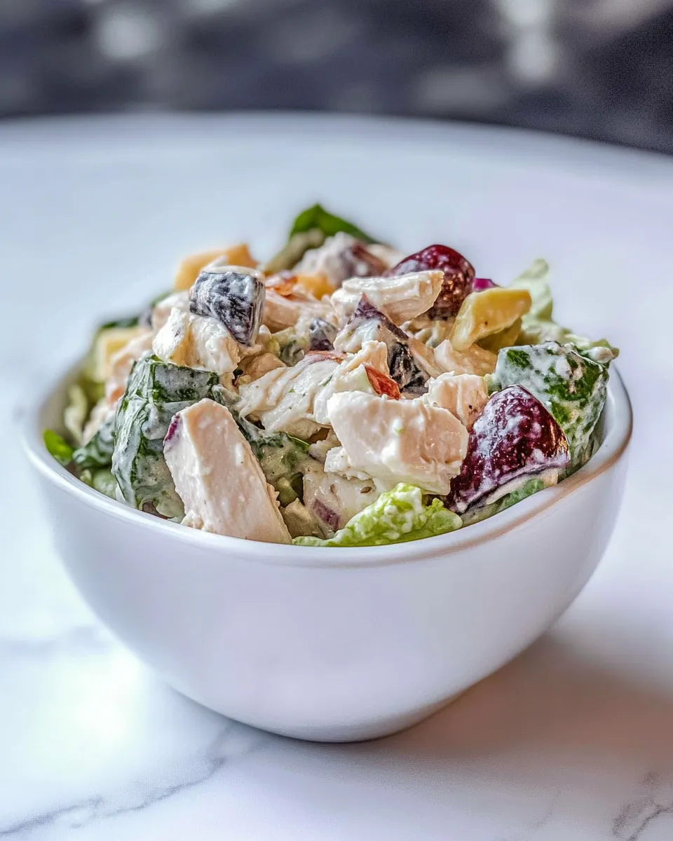 Easy Healthy Chicken Salad Recipe recipe image