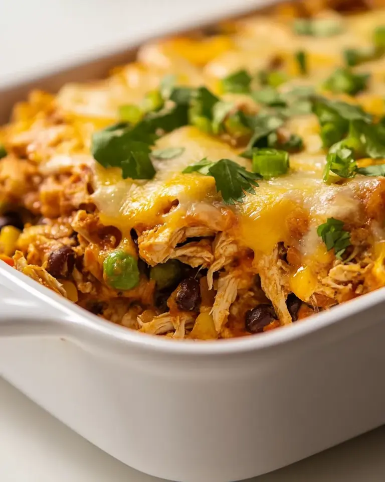 Homemade Healthy Chicken Taco Casserole photo