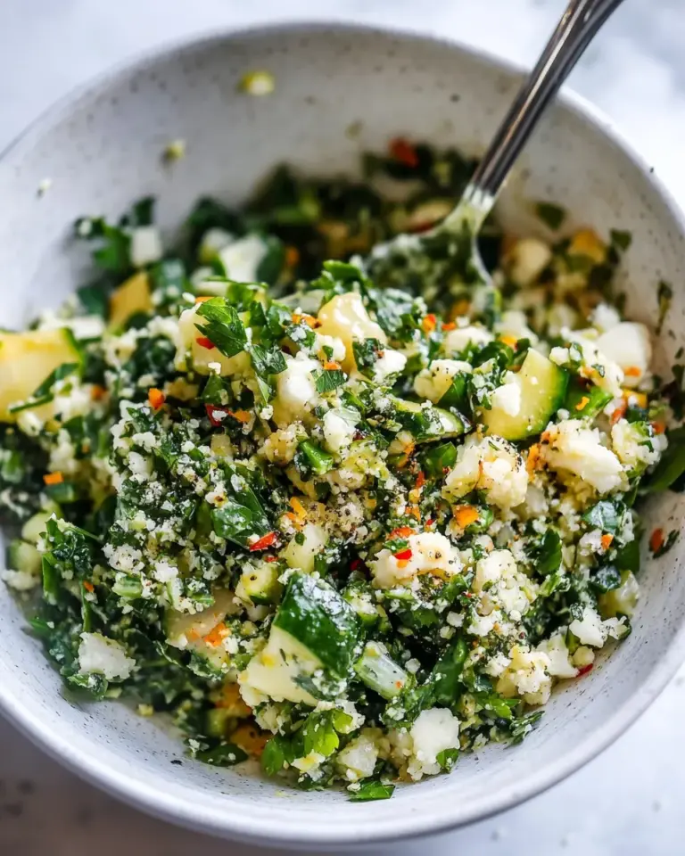 Homemade Healthy Grated Cauliflower Salad recipe photo