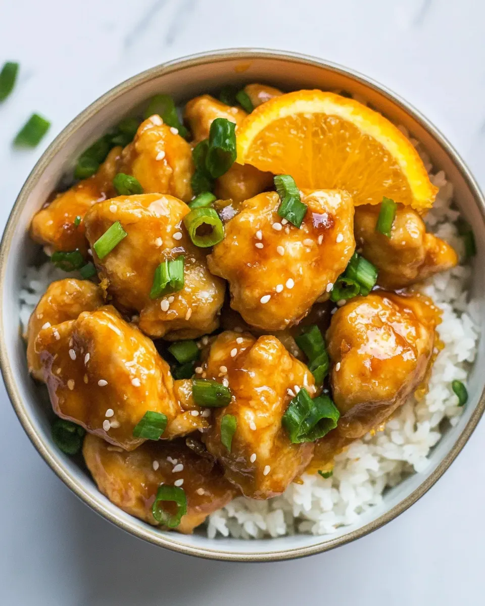 Homemade Healthy Orange Chicken recipe photo