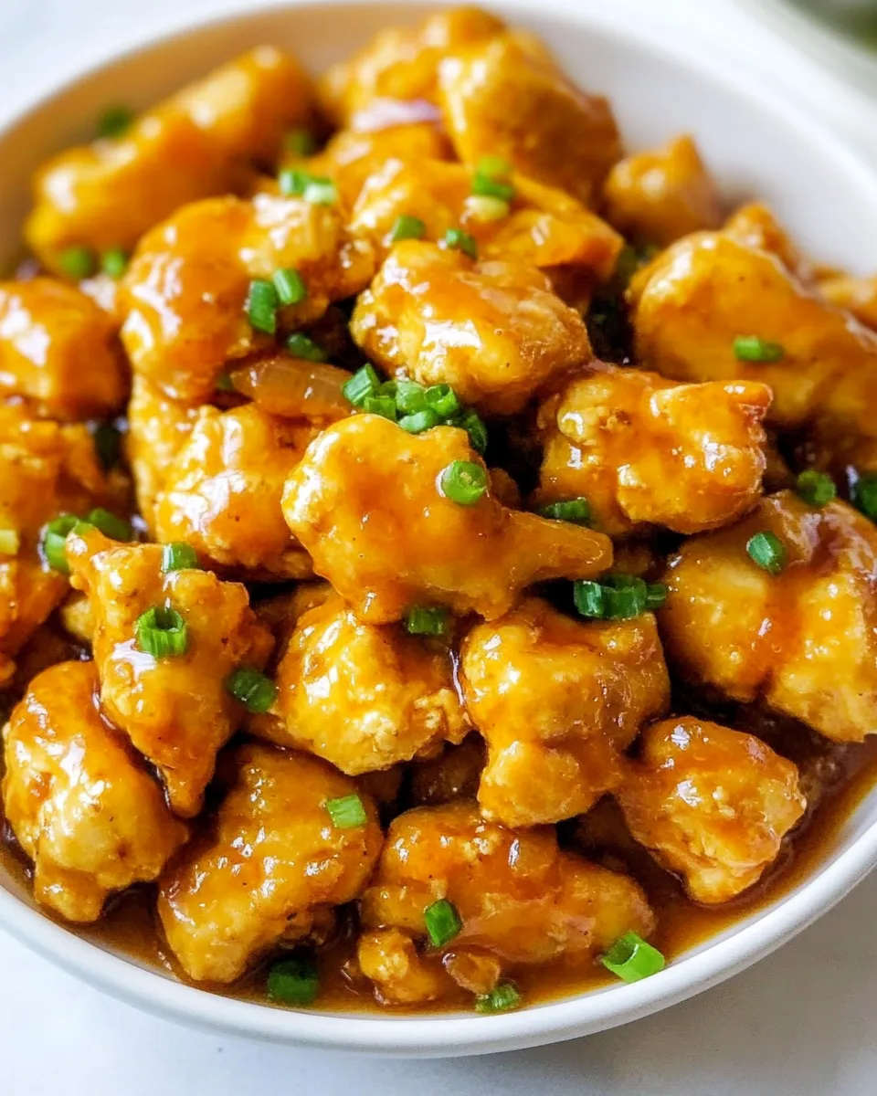 Delicious Healthy Orange Chicken Crockpot Recipe shot