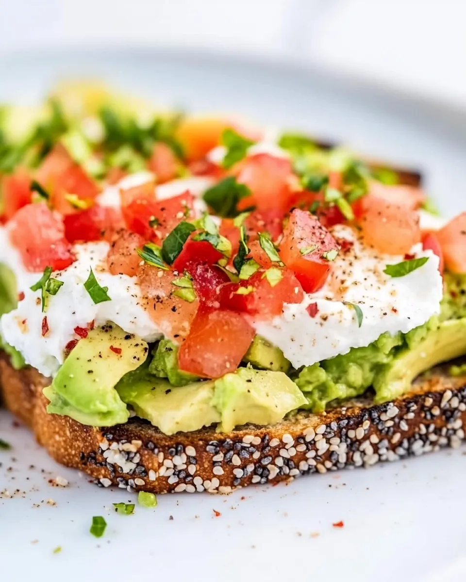 Classic High Protein Cottage Cheese Avocado Toast image