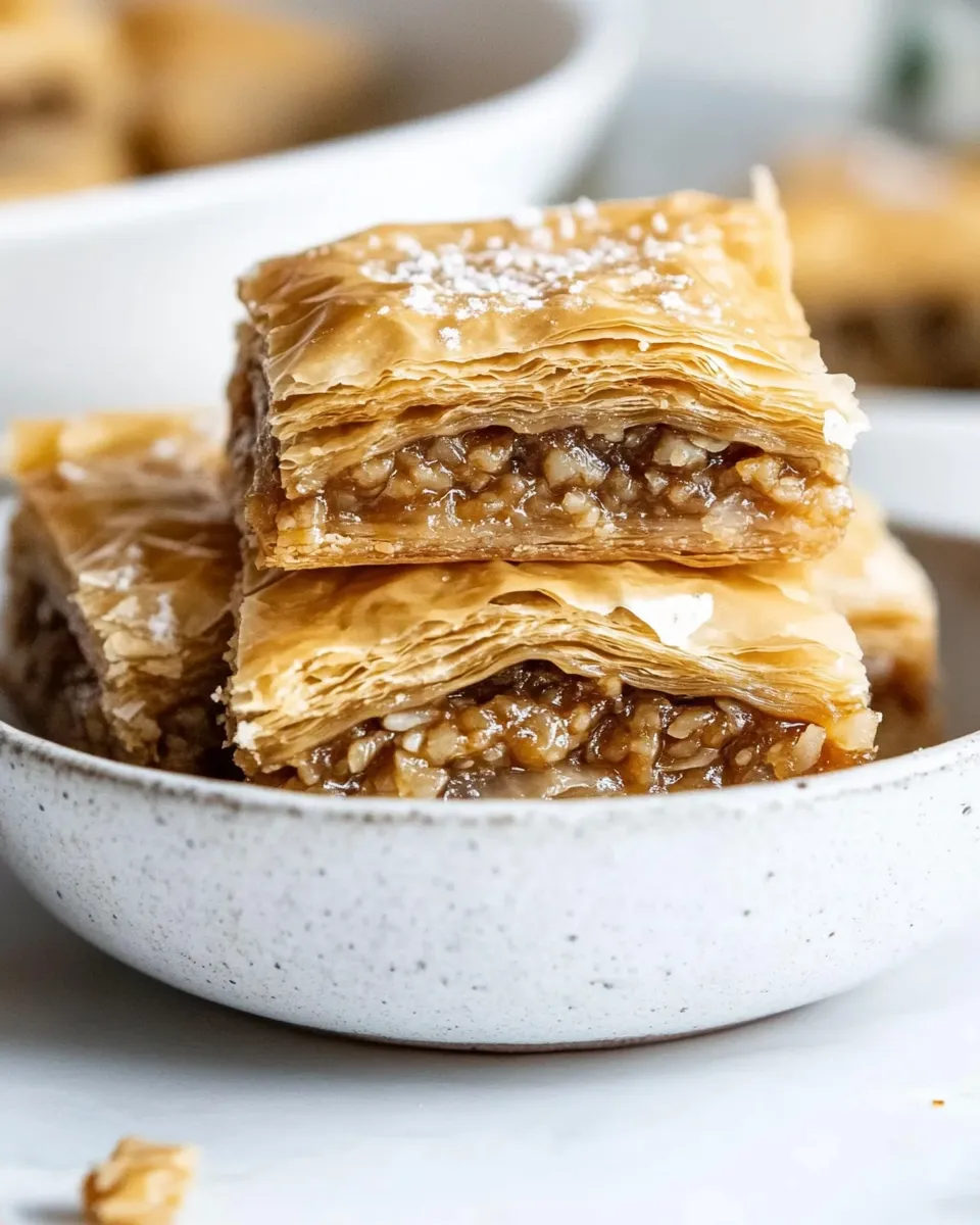 Delicious Homemade Baklava photo