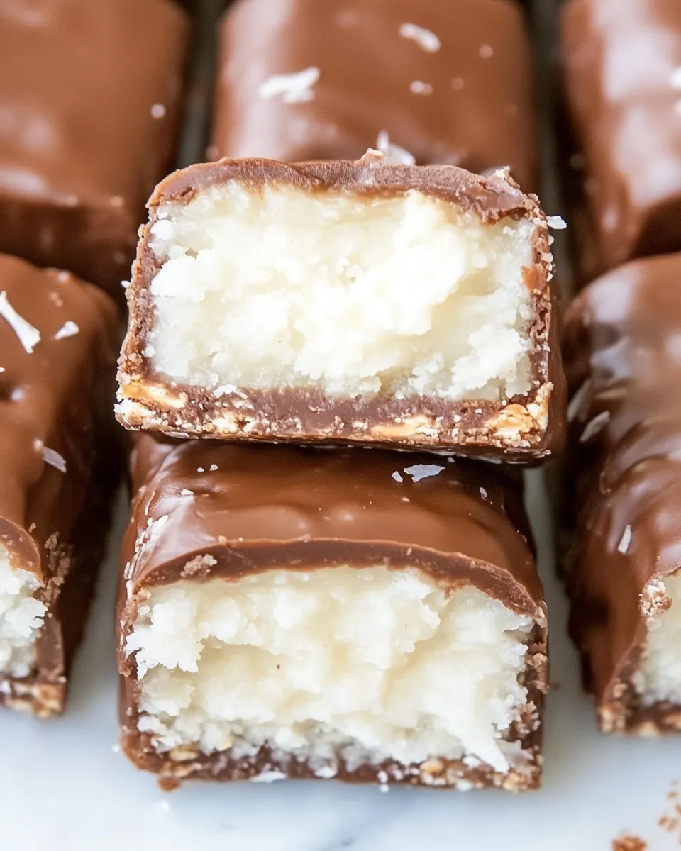 Easy Homemade Bounty Bars recipe photo