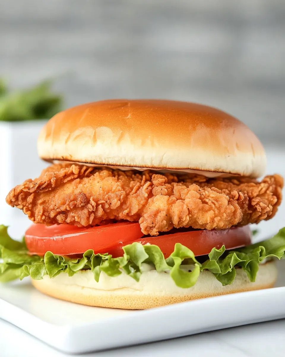Classic Homemade Burger King BK Royal Crispy Chicken Sandwich image