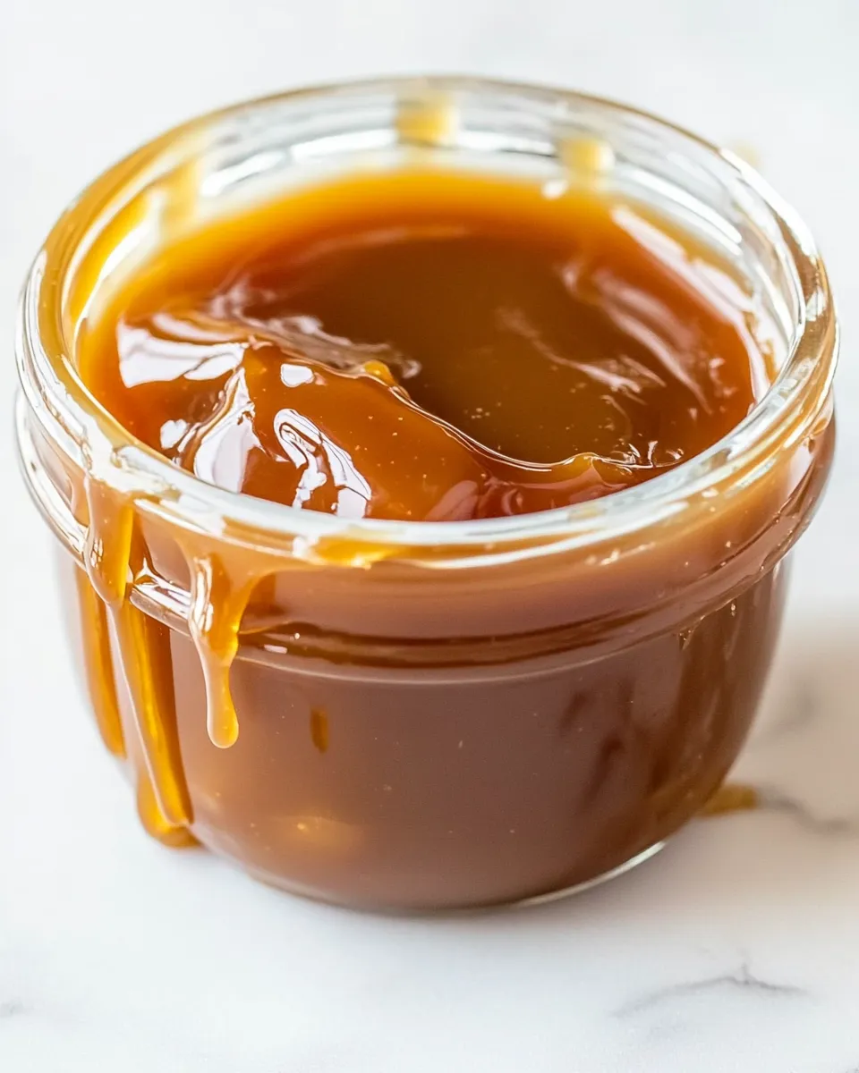 Quick Homemade Caramel food shot