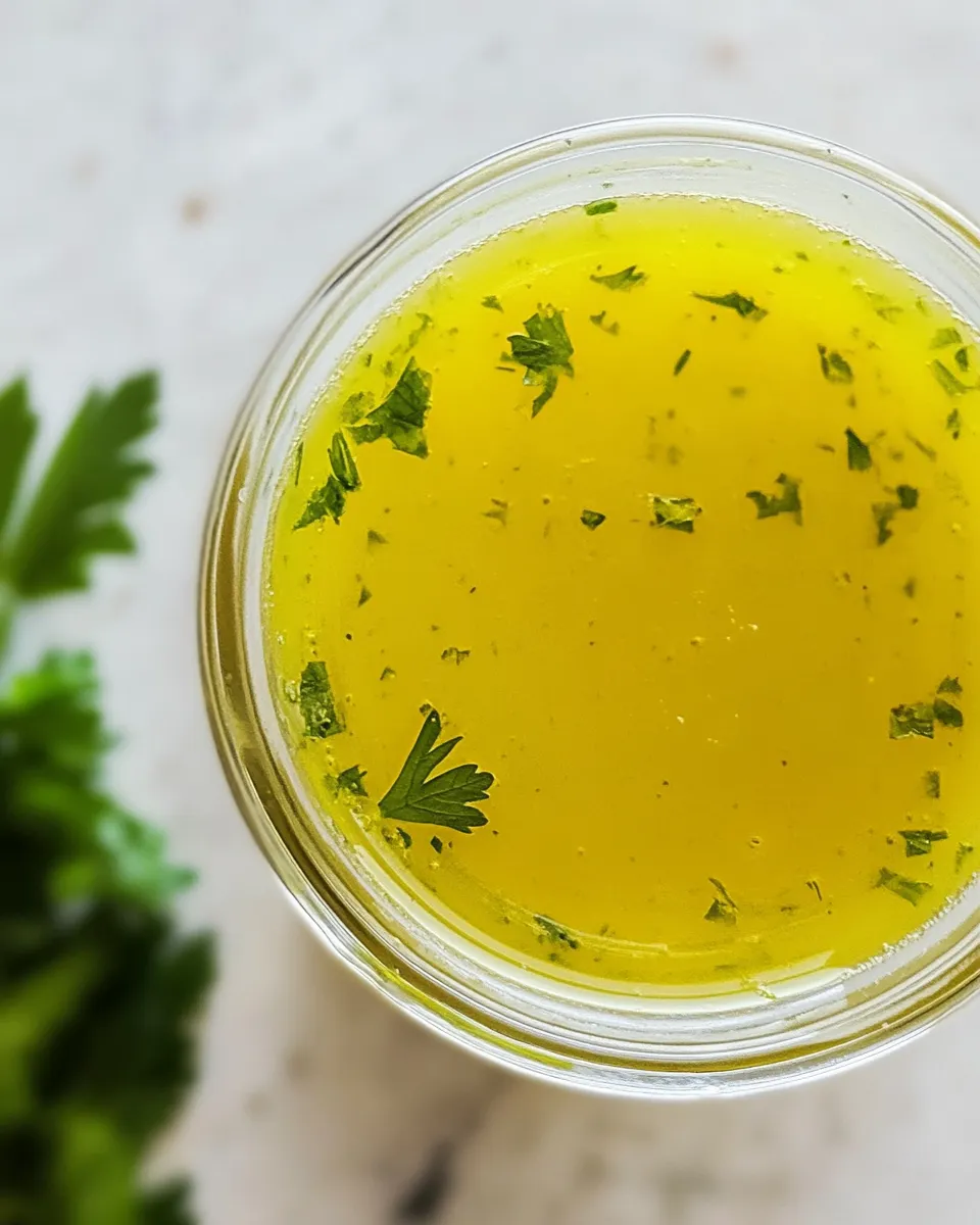 Quick Homemade Italian Dressing food shot