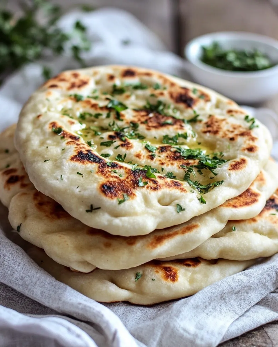 Classic Homemade Naan (with step-by-step photos) dish photo