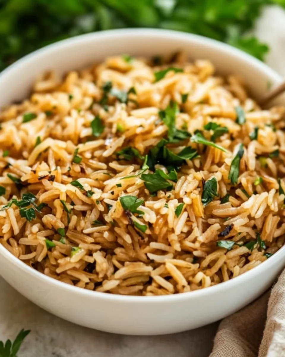 Delicious Homemade Rice a Roni Recipe plate image