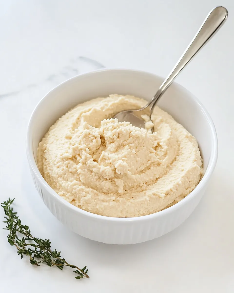 Classic Homemade Vegan Ricotta dish photo