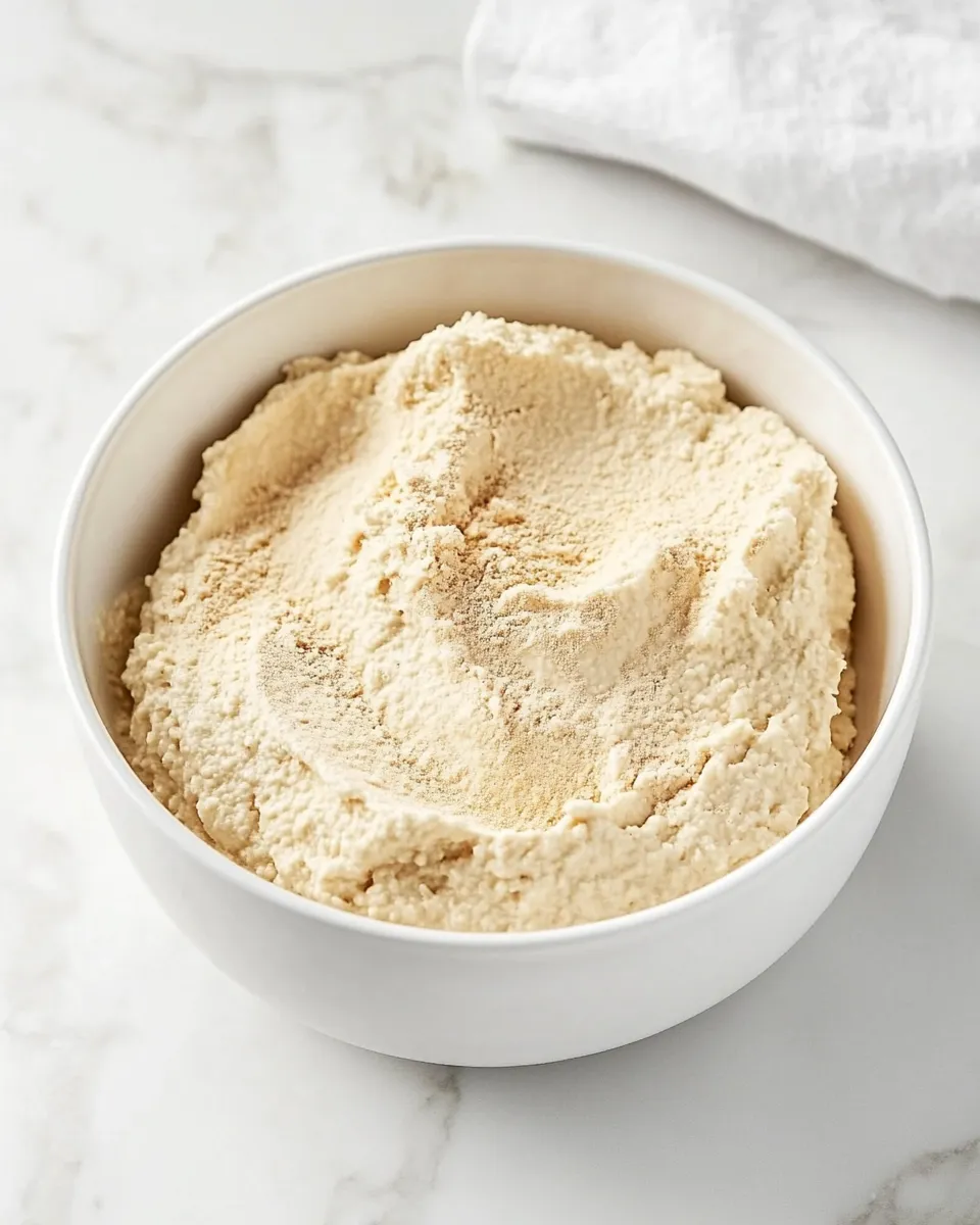 Delicious Homemade Vegan Ricotta food shot