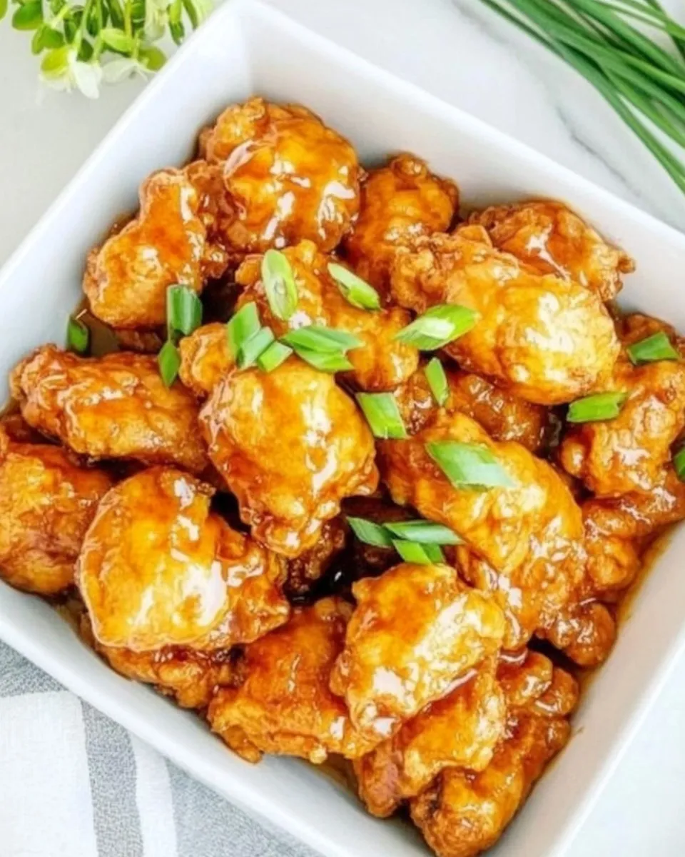 Easy Honey Chili Crisp Chicken Bites shot