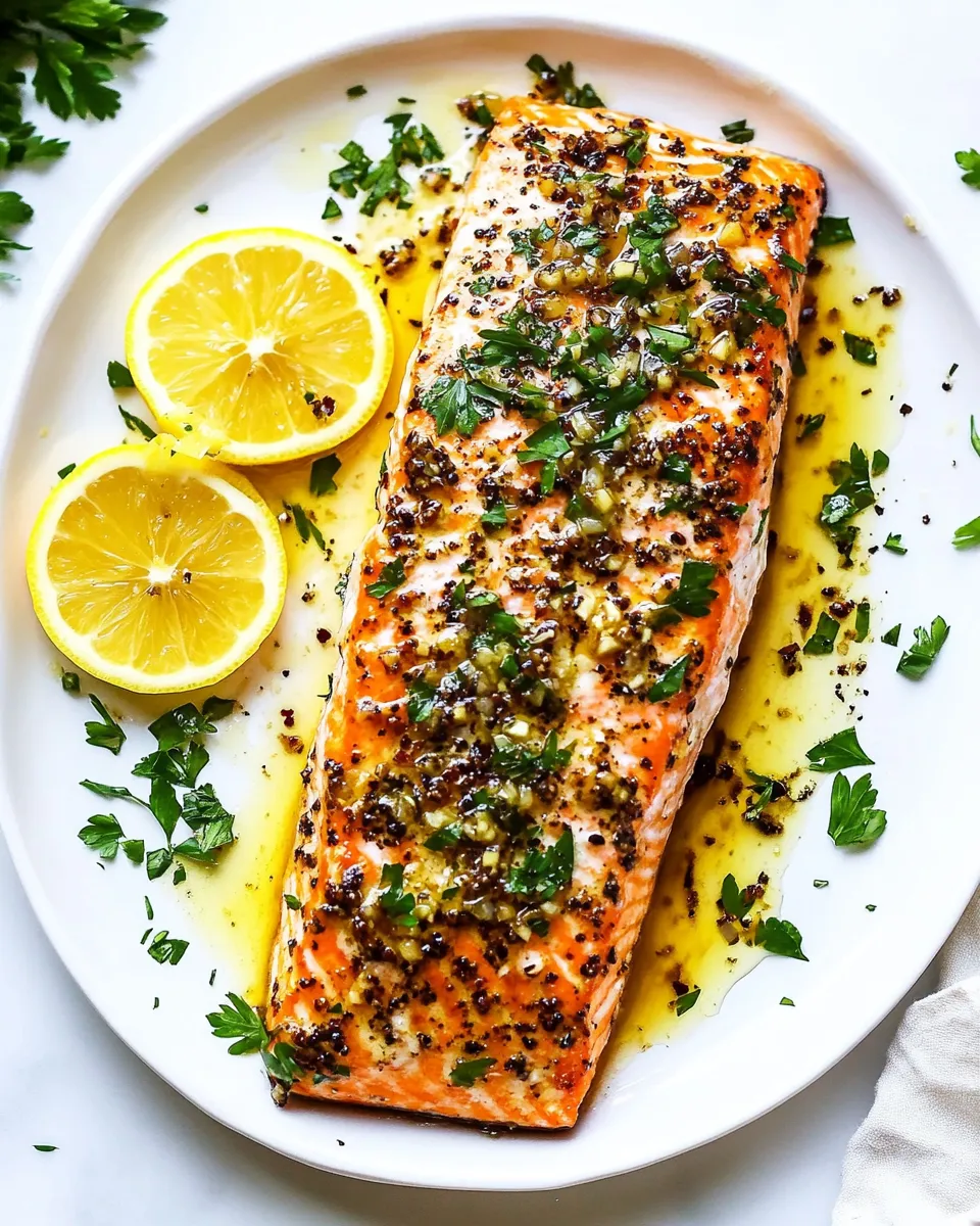 Homemade Honey Garlic Dijon Broiled Salmon (15 minutes!) photo