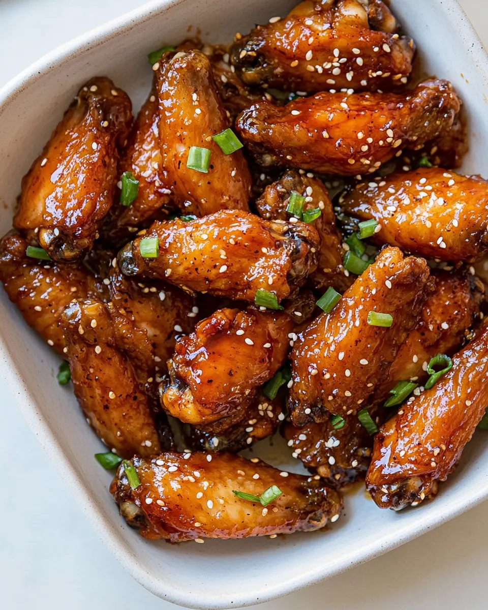 Easy Honey Garlic Soy Chicken Wings recipe image