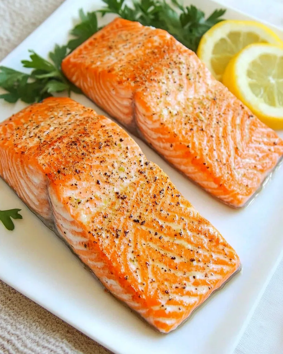 Delicious How to Sear Salmon plate image