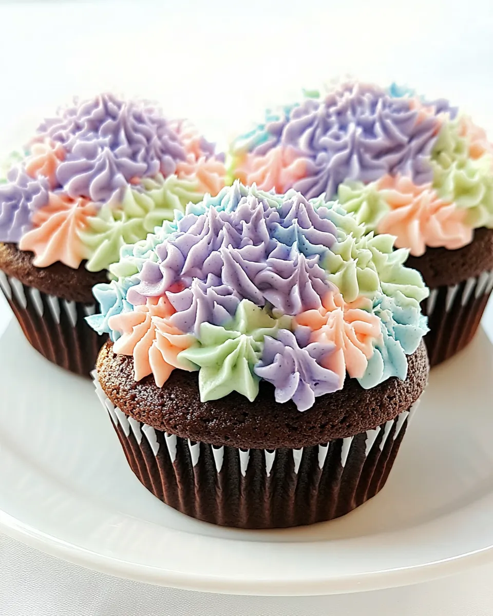 Delicious Hydrangea Cupcakes Recipe dish photo