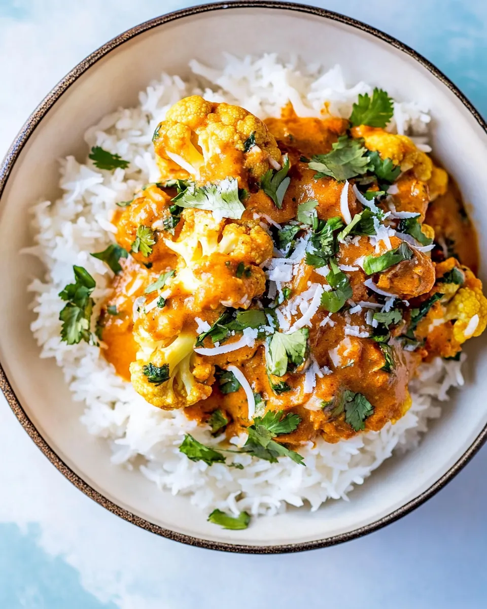 Classic Indian Coconut Butter Cauliflower. dish photo
