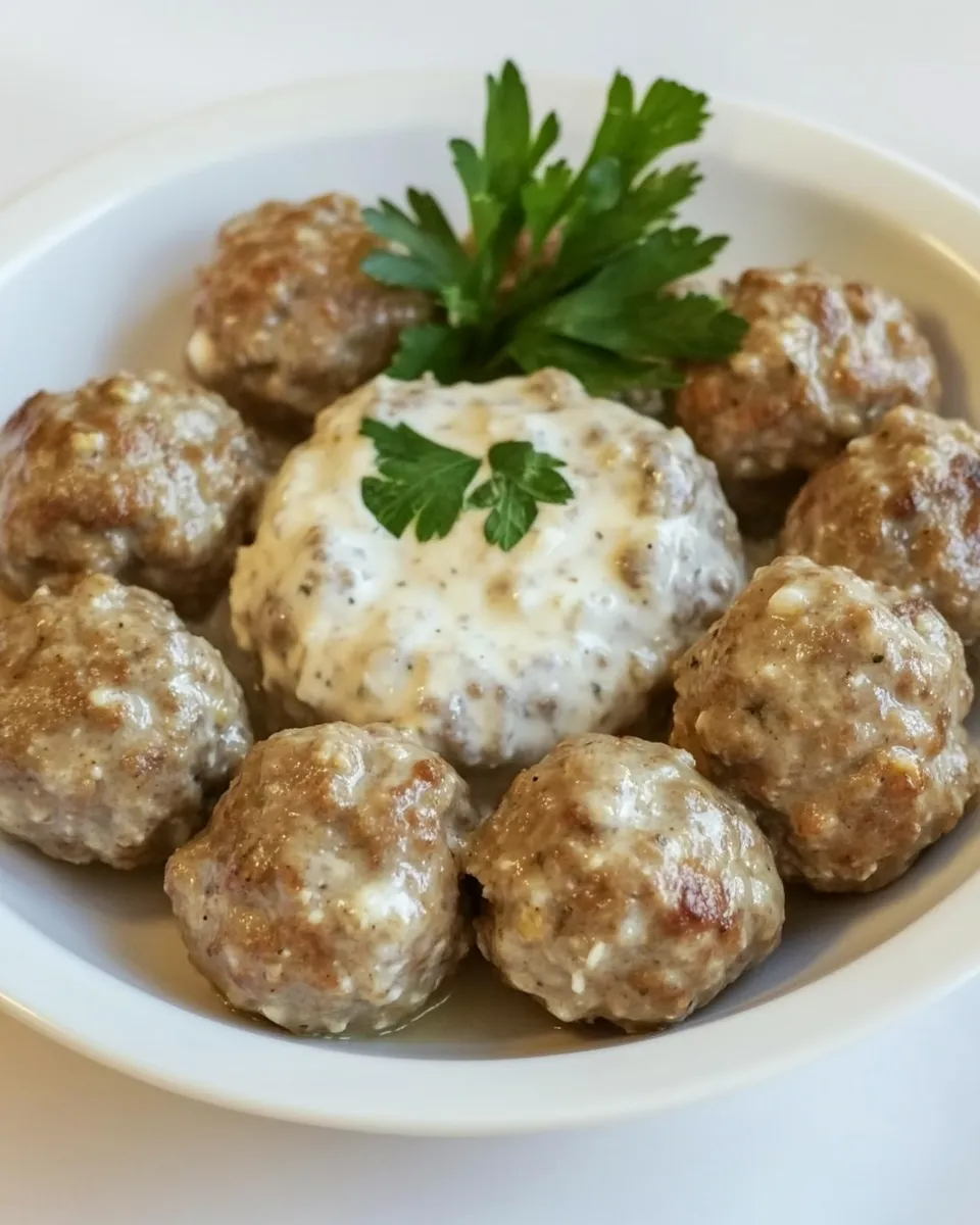 Classic Indian Meatballs with Yogurt Sauce image