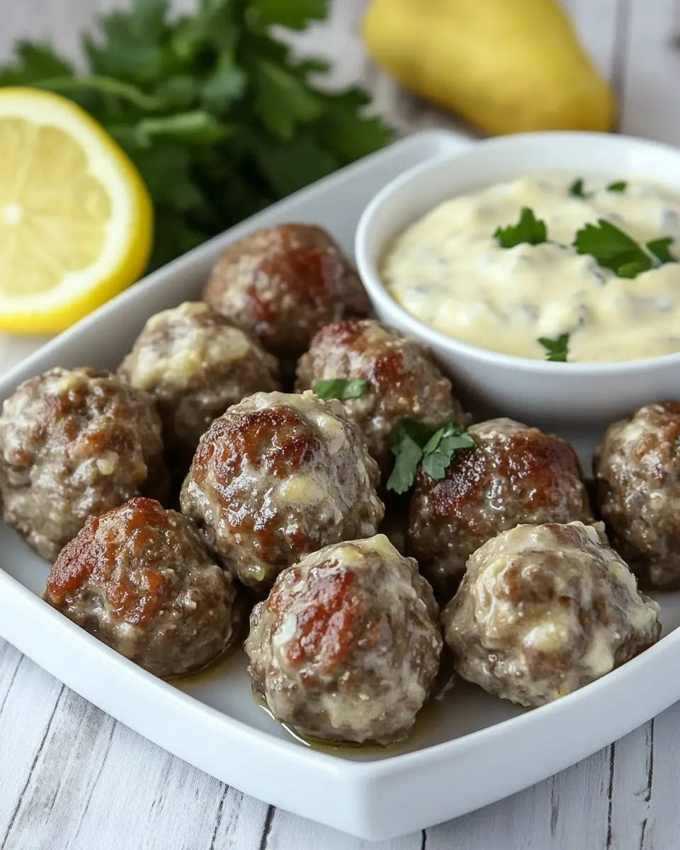 Easy Indian Meatballs with Yogurt Sauce recipe photo