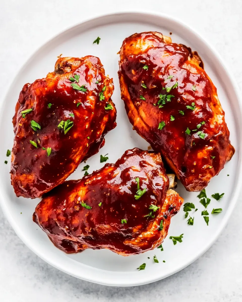 Easy Instant Pot BBQ Chicken food shot