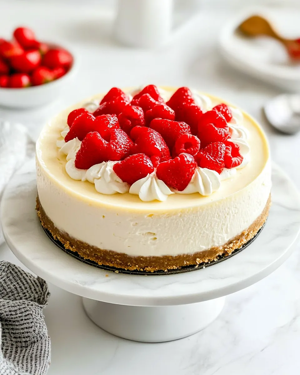 Easy Instant Pot Cheesecake food shot