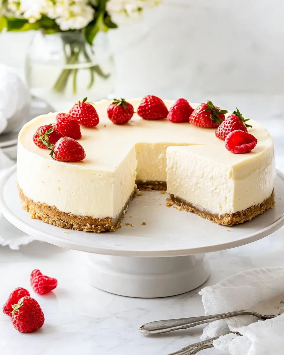 Delicious Instant Pot Cheesecake plate image