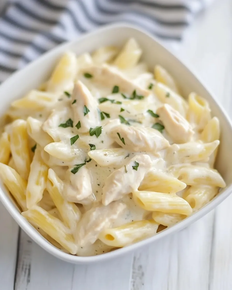 Classic Instant Pot Chicken Alfredo Pasta dish photo