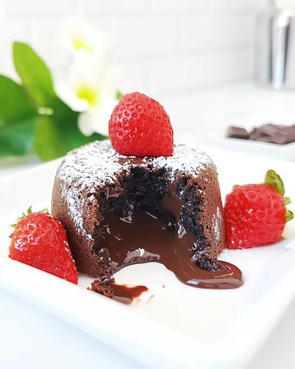 Easy Instant Pot Chocolate Lava Cake Recipe food shot