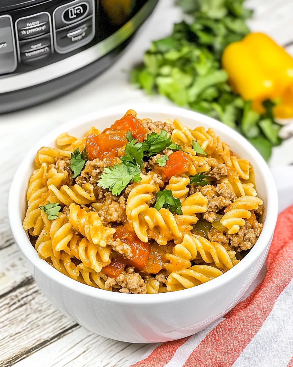 Delicious Instant Pot Taco Pasta image