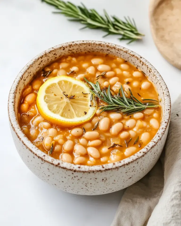 Homemade Instant Pot White Beans with Lemon and Rosemary photo
