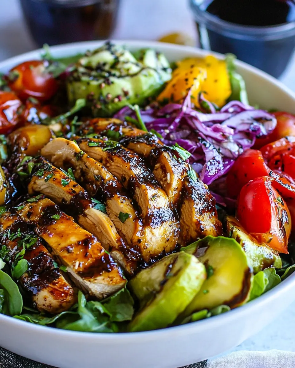 Homemade Italian Balsamic Chicken Salad Recipe photo